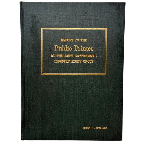 Set 2 Joseph Hennage Books U.S. Public Printer Recommendations & Reports 1972&73 - Picture 7 of 12
